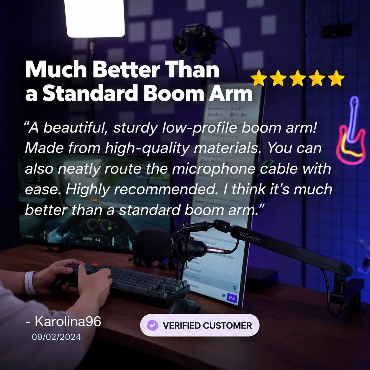 Sensic SA-30 LP – Low-Profile Microphone Arm