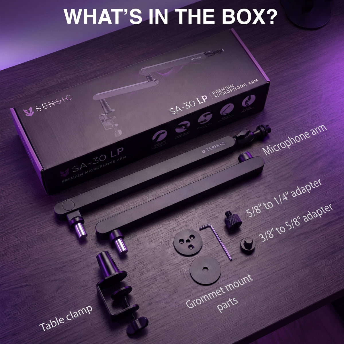 Sensic SA-30 LP package contents