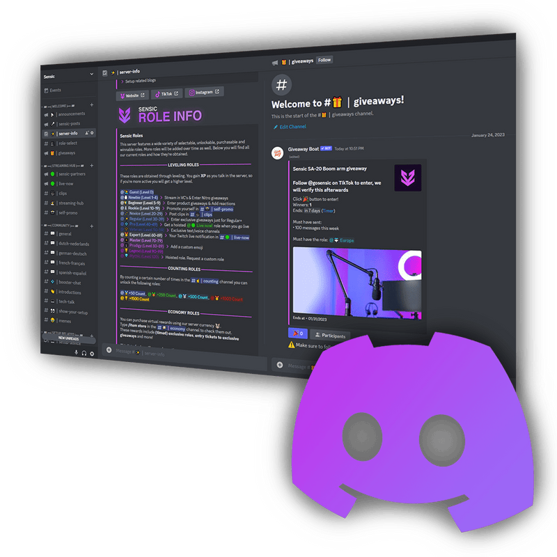 Sensic discord banner