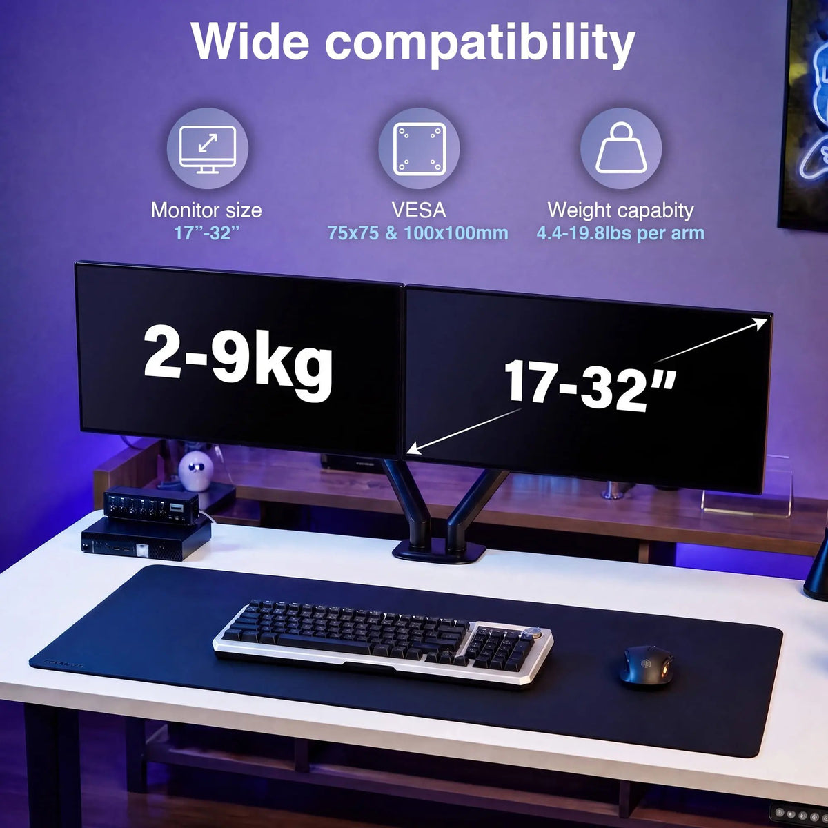 Sensic MA-20 dual monitor mount
