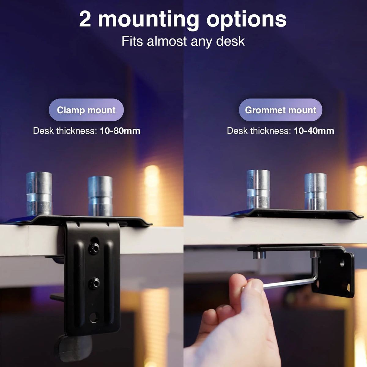 Sensic MA-20 aluminium monitor arm construction
