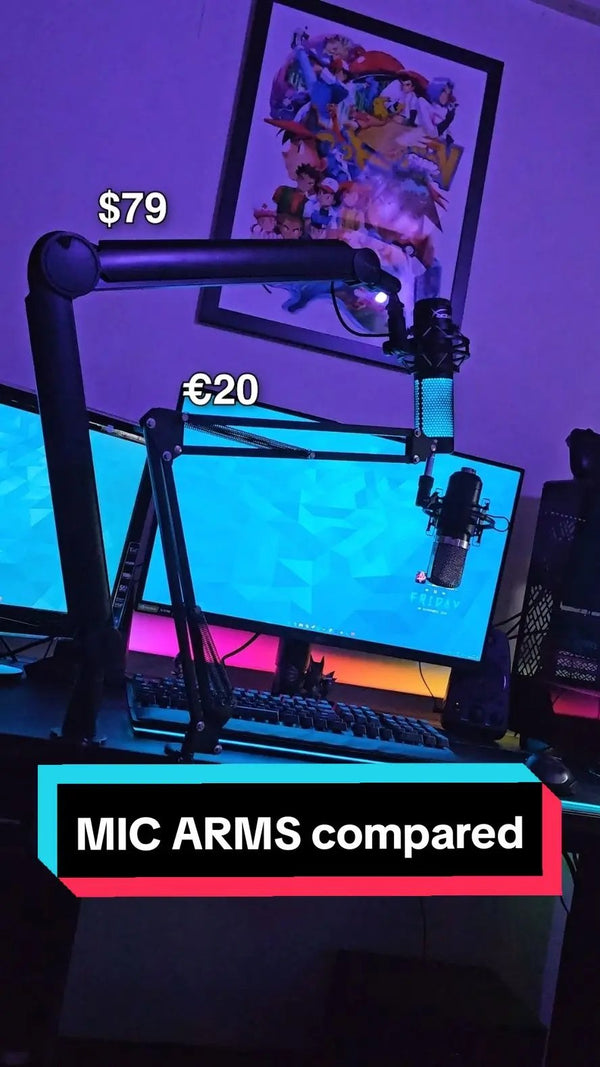 Budget vs. premium boom arms